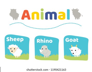 Animal Cartoons Collection
Vector illustrations
Teach vocabulary about animals