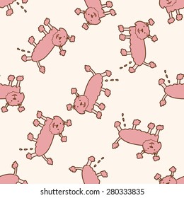 animal cat cartoon , cartoon seamless pattern background
