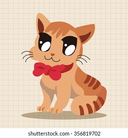 animal cat cartoon theme element