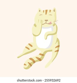 animal cat cartoon theme elements