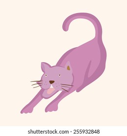 animal cat cartoon theme elements