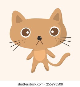 animal cat cartoon theme elements