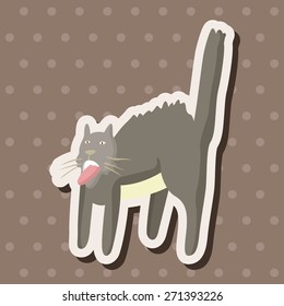 animal cat cartoon theme elements