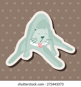 animal cat cartoon theme elements