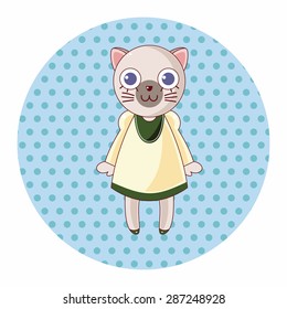 animal cat cartoon theme elements