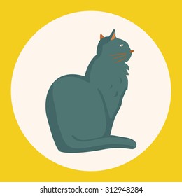 animal cat cartoon theme elements
