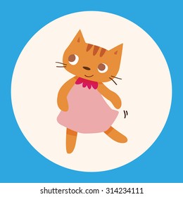 animal cat cartoon theme elements
