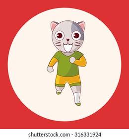 animal cat cartoon theme elements