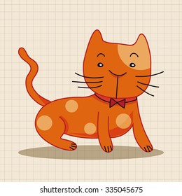 animal cat cartoon theme elements
