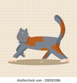 animal cat cartoon theme elements