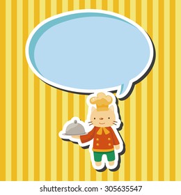 animal cat chef cartoon theme elements