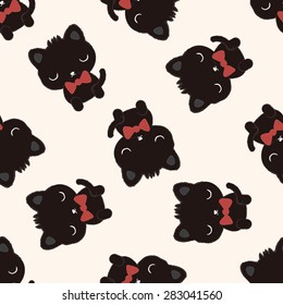 Animal cat icon, 10,seamless pattern