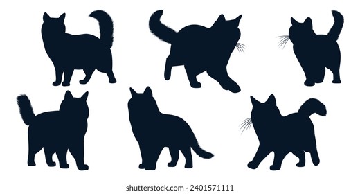 Animal Cat Silhouettes vector art