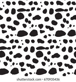 animal cat spotted print vector doodle seamless pattern