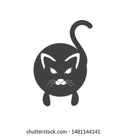 animal cat vector  illustration design template