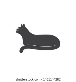 animal cat vector  illustration design template