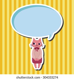 animal cat worker cartoon theme elements