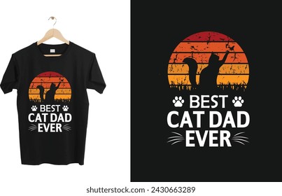 Animal and Cats and Pets T-Shirt Design is a fully vector design template