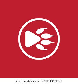 animal channel logo with play button symbol