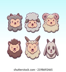animal character vector template vector