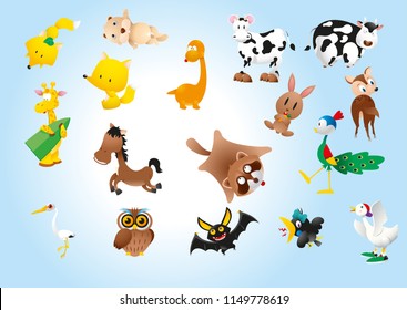 Animal Characters Vectors