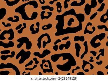 Animal cheetah print seamless pattern