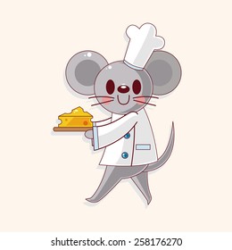 animal chef cartoon theme elements