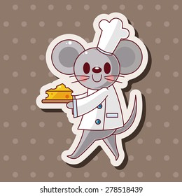 animal chef cartoon theme elements