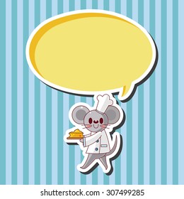 animal chef cartoon theme elements