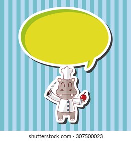 animal chef cartoon theme elements