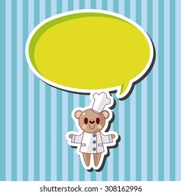 animal chef cartoon theme elements