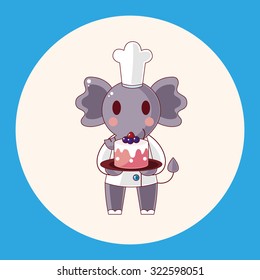 animal chef cartoon theme elements
