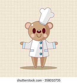 animal chef cartoon theme elements