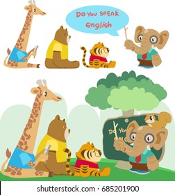 animal in a classroom 