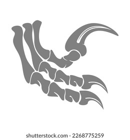 Animal claw icon logo design illustration