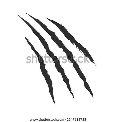 Animal Claw Scratch Effect with Jagged Holes