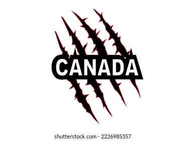 garras animales de fondo blanco