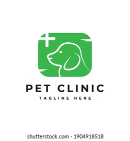 Animal clinic dog care logo design