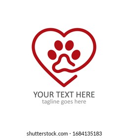 Animal clinic vector logo template