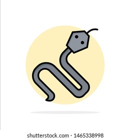 Animal, Cobra, India, King Abstract Circle Background Flat color Icon. Vector Icon Template background