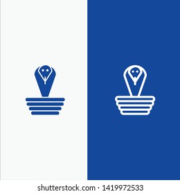 Animal, Cobra, India, King Line and Glyph Solid icon Blue banner Line and Glyph Solid icon Blue banner