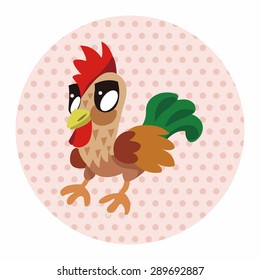 animal cock cartoon theme elements