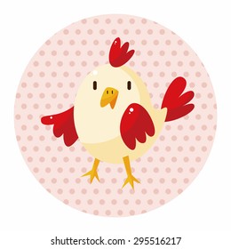 animal cock cartoon theme elements