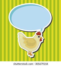 animal cock cartoon theme elements