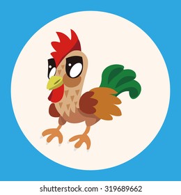 animal cock cartoon theme elements