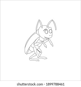 Animal Cockroach design outline icon