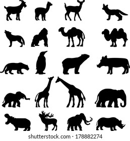 Animal Collection Vector Silhouette