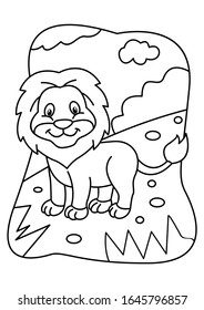 animal coloring book in vector design