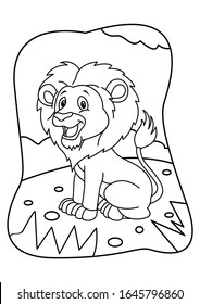 animal coloring book in vector design