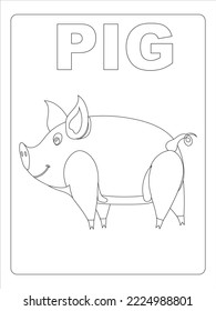 Animal Coloring page for kids art line